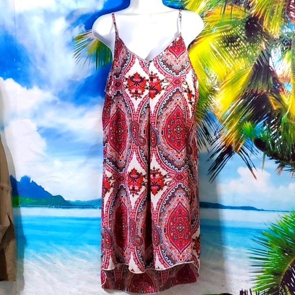 Loveculture v-neck  floral print summer dress size M - Picture 1 of 3
